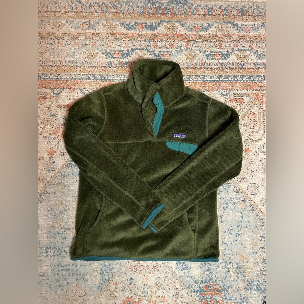 Patagonia 1/4 Button Up Fleece Womens Medium